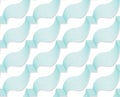 Colored 3D blue diagonal striped wavy ribbons