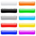 Colored 3d glass buttons Royalty Free Stock Photo