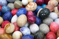 Colored decorative onyx eggs