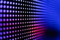 Colored deep blue and red LED smd screen Royalty Free Stock Photo