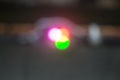Colored defocused LED lights Royalty Free Stock Photo