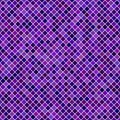 Colored diagonal square pattern background - geometric vector design from purple squares Royalty Free Stock Photo