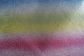 Colored Diagonal Stripes, Sand Texture. Rainbow Of Sand, Soft Focus. Distribution Of Colorful Abstract Background Art