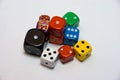 Colored Dice Royalty Free Stock Photo