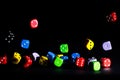 Colored dice