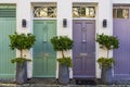 Colored Doors in London Royalty Free Stock Photo