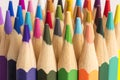 Colored Drawing Pencils. Colored drawing pencils in a variety of colors. Royalty Free Stock Photo