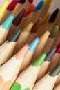 Colored Drawing Pencils. Colored drawing pencils in a variety of colors. Royalty Free Stock Photo