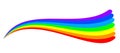 Colored drawn rainbow - 