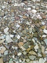 Colored Dry River Rock Bed Royalty Free Stock Photo
