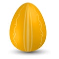 Colored Easter Egg. 3d easter egg, spring holiday traditional symbol Royalty Free Stock Photo