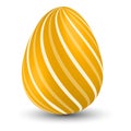 Colored Easter Egg. 3d easter egg, spring holiday traditional symbol Royalty Free Stock Photo