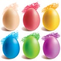 Colored Easter eggs Royalty Free Stock Photo