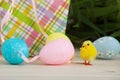 Colored easter eggs background Royalty Free Stock Photo