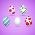 Colored easter eggs