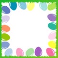 Colored Easter eggs, vector set Royalty Free Stock Photo