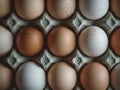 Colored Eggs Carton Royalty Free Stock Photo