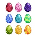 Colored eggs for game design