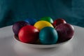 eggs in a plate for Easter Royalty Free Stock Photo