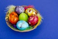 Colored eggs - symbol of celebration of Easter