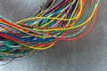 Colored electric cable wire Royalty Free Stock Photo