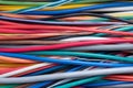 Colored electrical cable as background Royalty Free Stock Photo