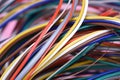 Colored electrical cable Royalty Free Stock Photo