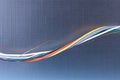 Colored electrical cable on metallic background Royalty Free Stock Photo