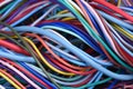 Colored electrical cable Royalty Free Stock Photo
