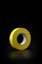 Colored electrical tape on a black background isolate Royalty Free Stock Photo