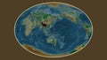 Mariana plate - global map. Fahey. Physical