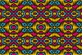 Colored embroidery seamless pattern. Carpet print template. Floor covering ornament