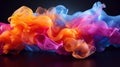 colored energies, multicolored smoke, background