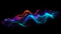 colored energies, vibrations of the sound of music, light waves