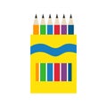 Colored engineering office pencils vector illustration