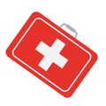 Colored first aid kit icon Vector