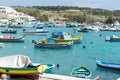 Colored fishing boats in Malta Royalty Free Stock Photo