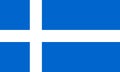 Colored flag of the Shetland Islands