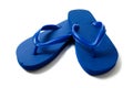 Colored flipflops on a white background Royalty Free Stock Photo