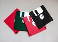 Colored floppy disk Royalty Free Stock Photo