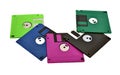 Colored floppy diskettes Royalty Free Stock Photo