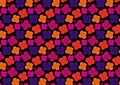 Colored flower pattern design wallpaper background Royalty Free Stock Photo