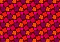 Colored flower pattern design wallpaper Royalty Free Stock Photo