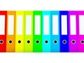 Colored folders Royalty Free Stock Photo