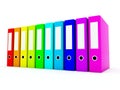 Colored folders Royalty Free Stock Photo