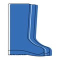 Colored gardening boots icon Vector Royalty Free Stock Photo