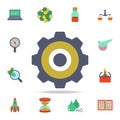 colored gear icon. Detailed set of colored science icons. Premium graphic design. One of the collection icons for websites, web Royalty Free Stock Photo