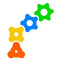 Gear icon illustration for design Royalty Free Stock Photo