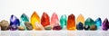 Colored gemstones minerals Royalty Free Stock Photo