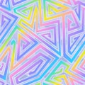 Colored geometric seamless pattern